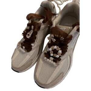 New Avia Sneakers Cream Color with REMOVABLE Bling Size 10
